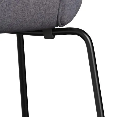 Fritz Hansen Series 7™ Chair Full Upholstery, Black/Divina Md Soft Blue Grey