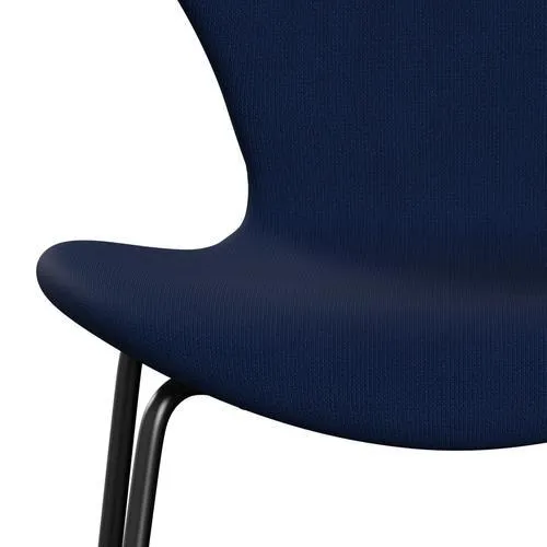 Fritz Hansen Series 7™ Chair Full Upholstery, Black/Fame Dark Blue (F66071)