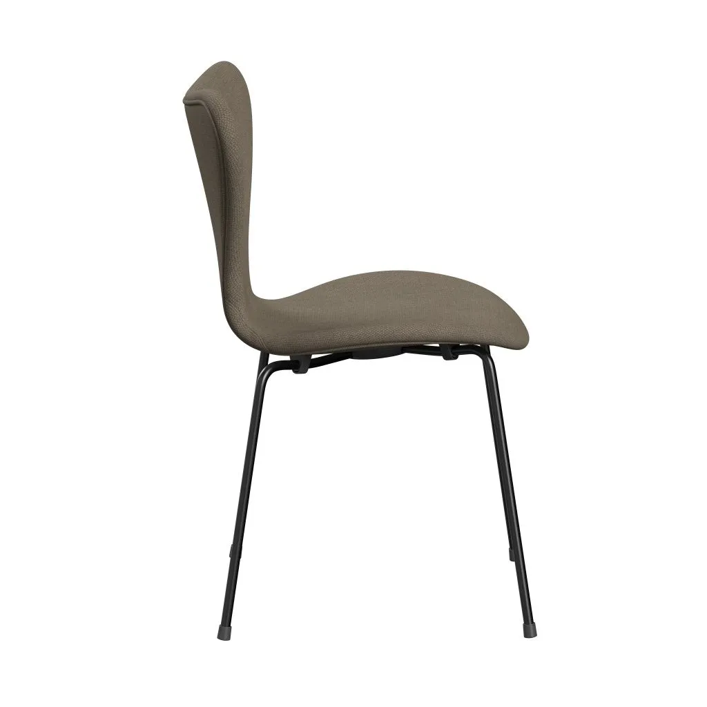 Fritz Hansen Series 7™ Chair Full Upholstery, Black/Fiord Brown/Stone