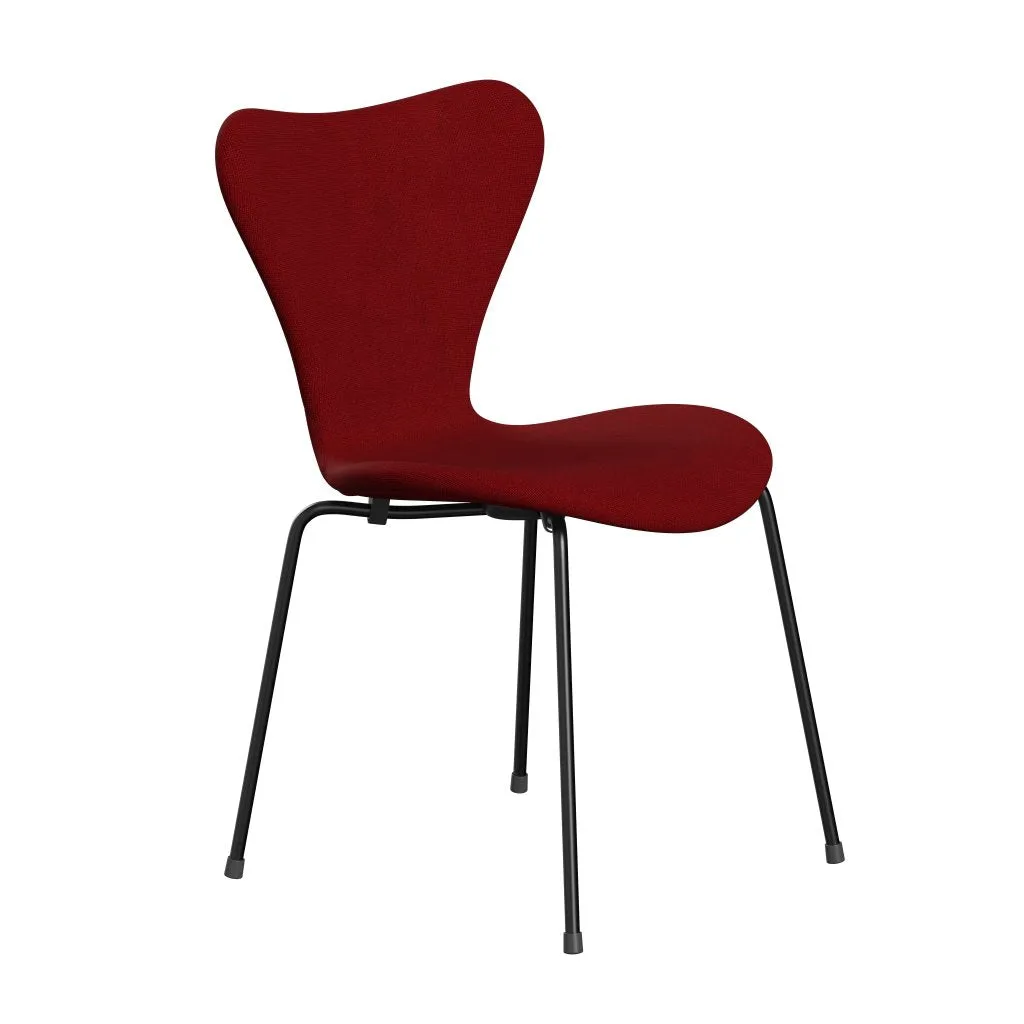 Fritz Hansen Series 7™ Chair Full Upholstery, Black/Hallingdal Red (Hal657)
