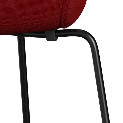 Fritz Hansen Series 7™ Chair Full Upholstery, Black/Hallingdal Red (Hal657)