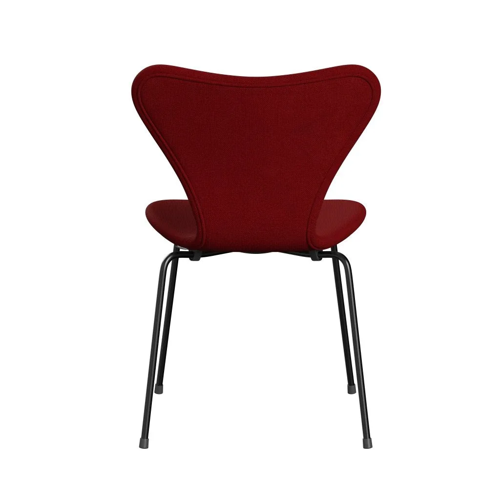 Fritz Hansen Series 7™ Chair Full Upholstery, Black/Hallingdal Red (Hal657)