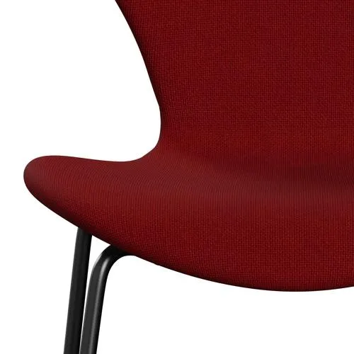 Fritz Hansen Series 7™ Chair Full Upholstery, Black/Hallingdal Red (Hal657)