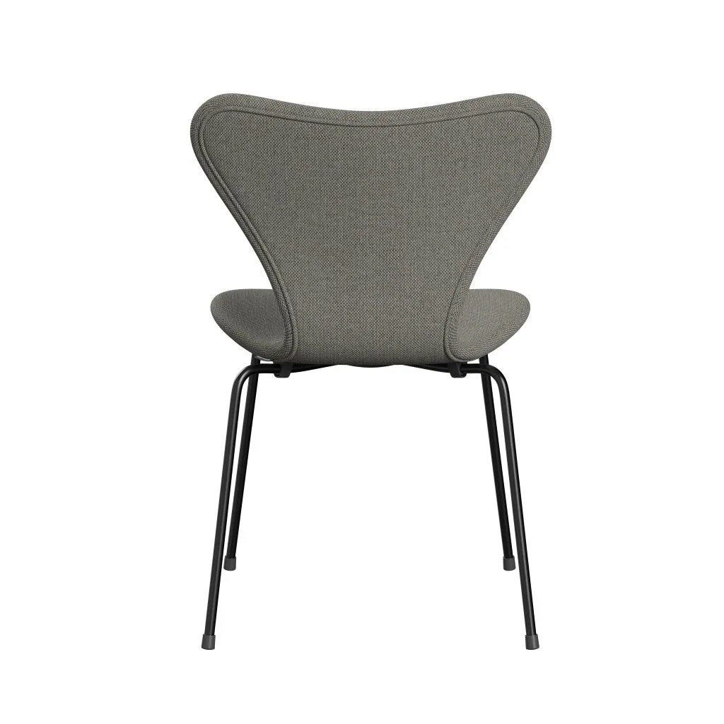 Fritz Hansen Series 7™ Chair Full Upholstery, Black/Re Wool Grey White/Plain