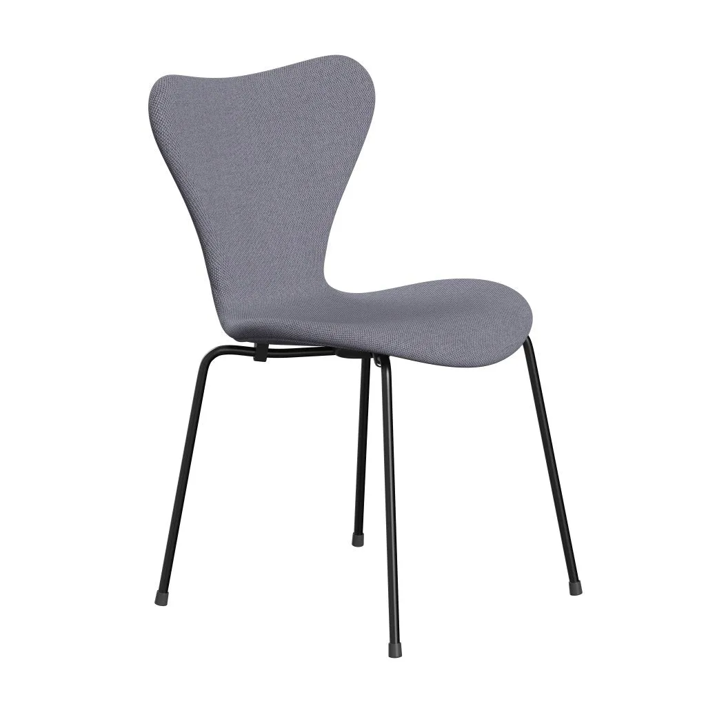 Fritz Hansen Series 7™ Chair Full Upholstery, Black/Re Wool Lavender/Natural