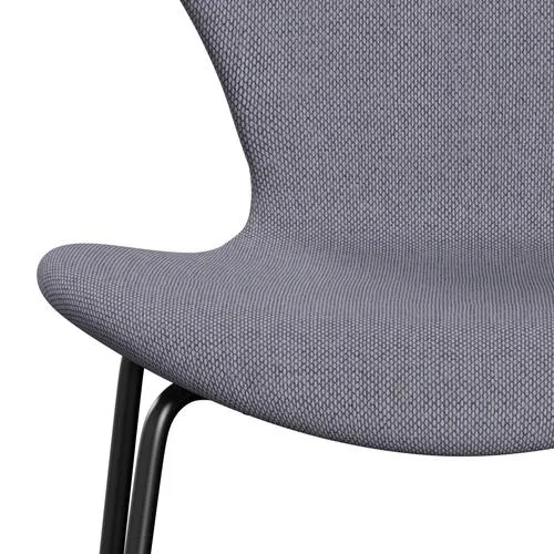 Fritz Hansen Series 7™ Chair Full Upholstery, Black/Re Wool Lavender/Natural