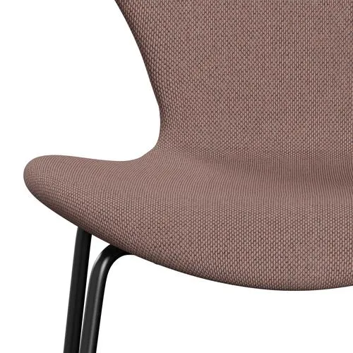Fritz Hansen Series 7™ Chair Full Upholstery, Black/Re Wool Soft Pink/Natural