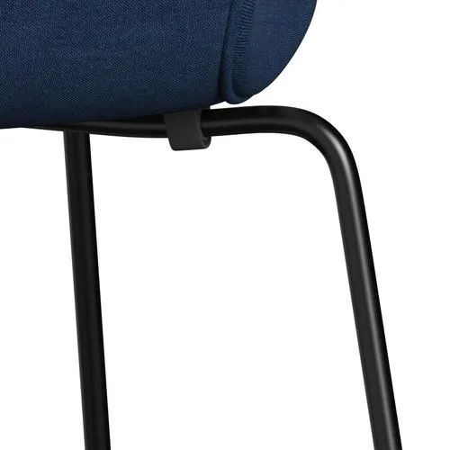 Fritz Hansen Series 7™ Chair Full Upholstery, Black/Remix Dark Blue (Rem866)