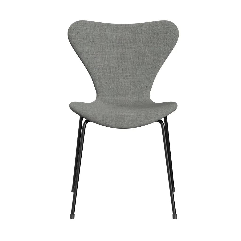 Fritz Hansen Series 7™ Chair Full Upholstery, Black/Remix Light Grey