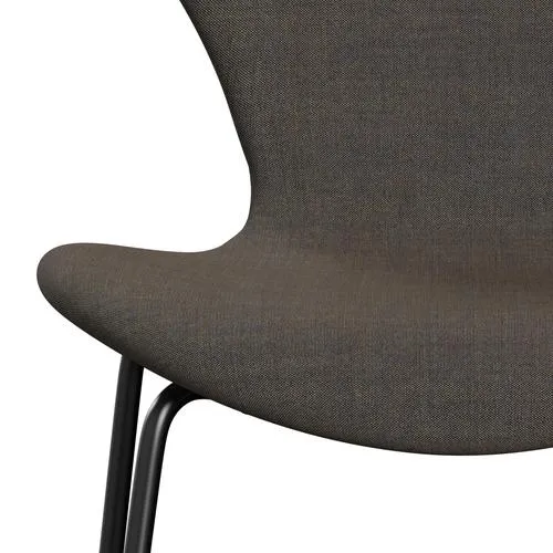 Fritz Hansen Series 7™ Chair Full Upholstery, Black/Remix Rust Blue