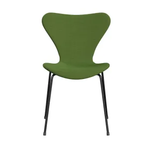 Fritz Hansen Series 7™ Chair Full Upholstery, Black/Steelcut Trio Grass Green