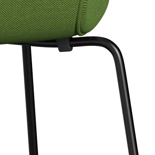Fritz Hansen Series 7™ Chair Full Upholstery, Black/Steelcut Trio Grass Green