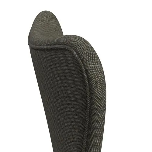 Fritz Hansen Series 7™ Chair Full Upholstery, Black/Steelcut Trio Grey/Green