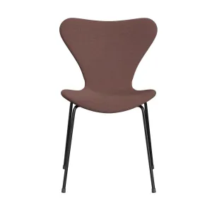 Fritz Hansen Series 7™ Chair Full Upholstery, Black/Steelcut Trio Light Brown & Red/Green