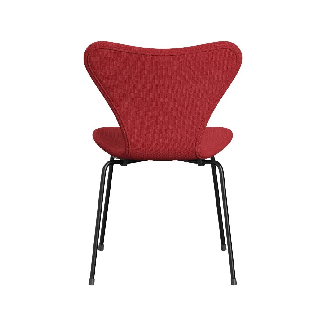 Fritz Hansen Series 7™ Chair Full Upholstery, Black/Steelcut Trio Red