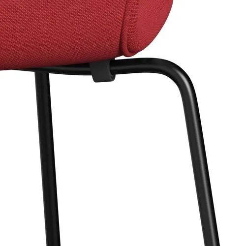 Fritz Hansen Series 7™ Chair Full Upholstery, Black/Steelcut Trio Red