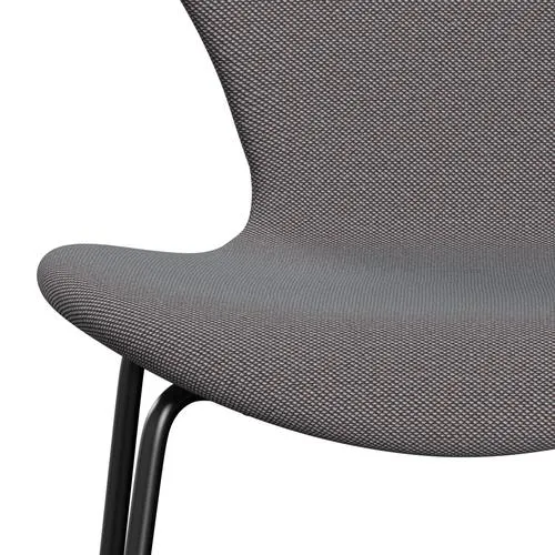 Fritz Hansen Series 7™ Chair Full Upholstery, Black/Steelcut Trio Soft Blue/Brown/Black