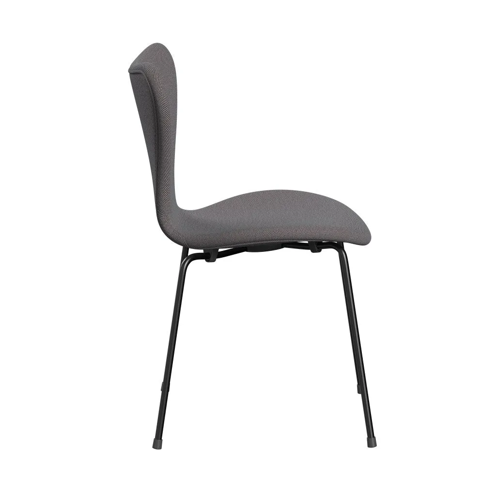 Fritz Hansen Series 7™ Chair Full Upholstery, Black/Steelcut Trio Soft Blue/Brown/Black
