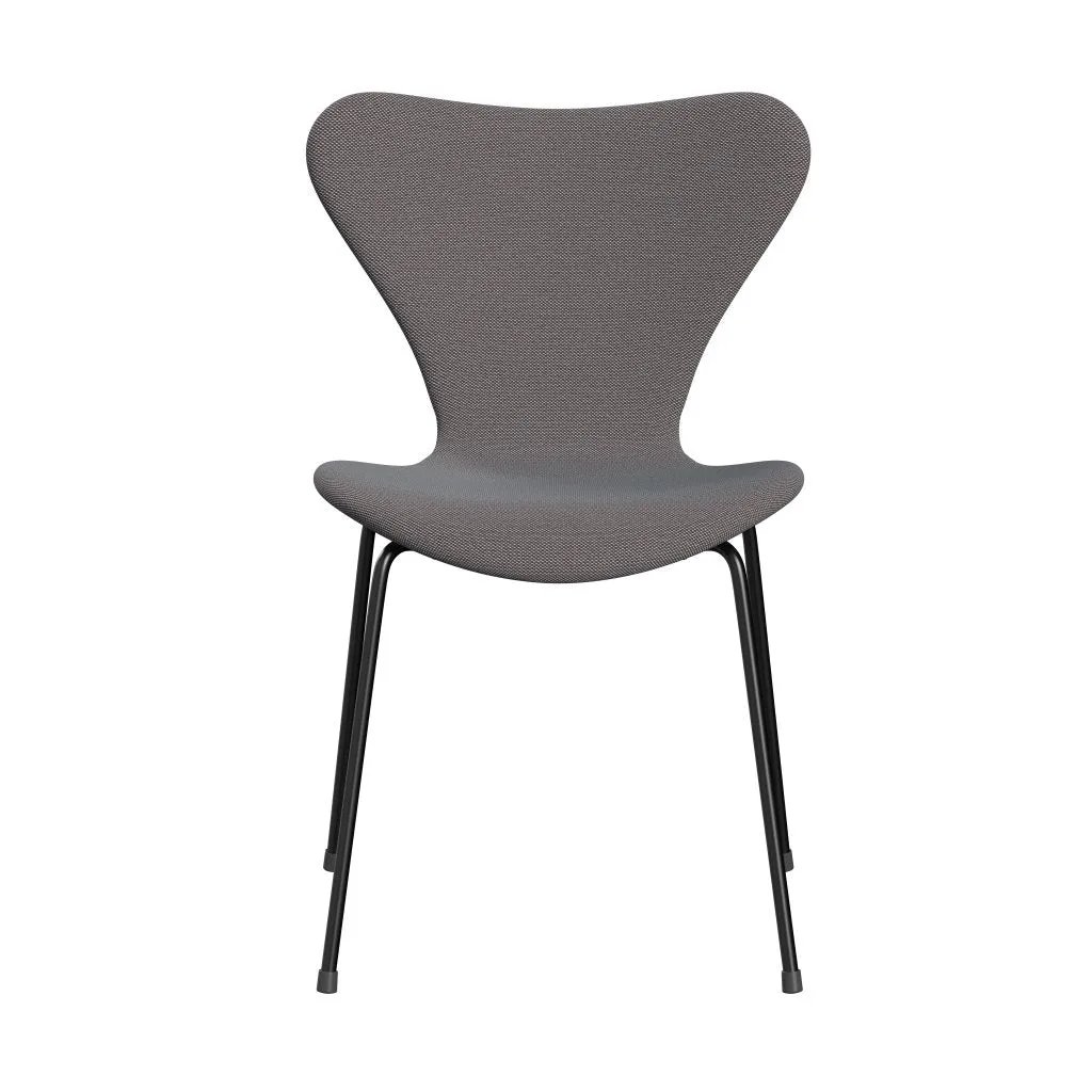 Fritz Hansen Series 7™ Chair Full Upholstery, Black/Steelcut Trio Soft Blue/Brown/Black