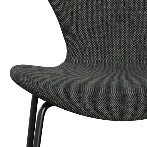 Fritz Hansen Series 7™ Chair Full Upholstery, Black/Sunniva 2 Light Grey/Dark Grey