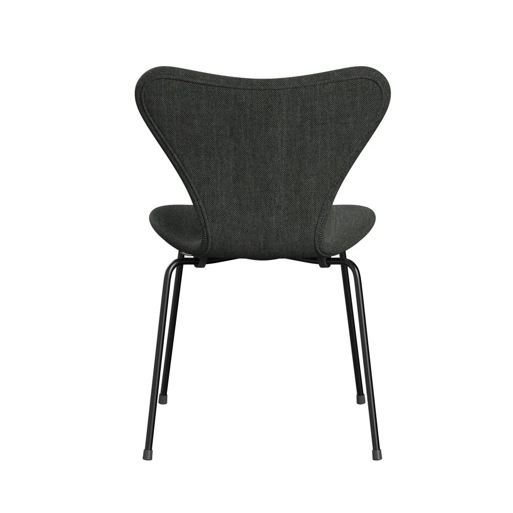 Fritz Hansen Series 7™ Chair Full Upholstery, Black/Sunniva 2 Light Grey/Dark Grey