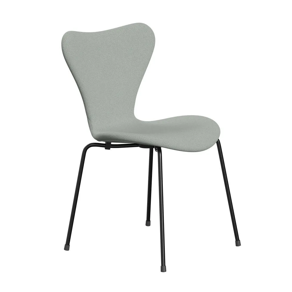 Fritz Hansen Series 7™ Chair Full Upholstery, Black/Sunniva 2 Mint Green