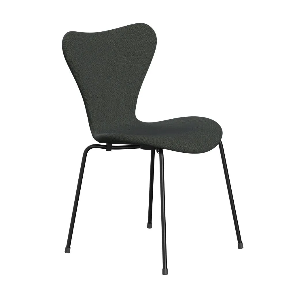 Fritz Hansen Series 7™ Chair Full Upholstery, Black/Sunniva 2 Navy/Olive