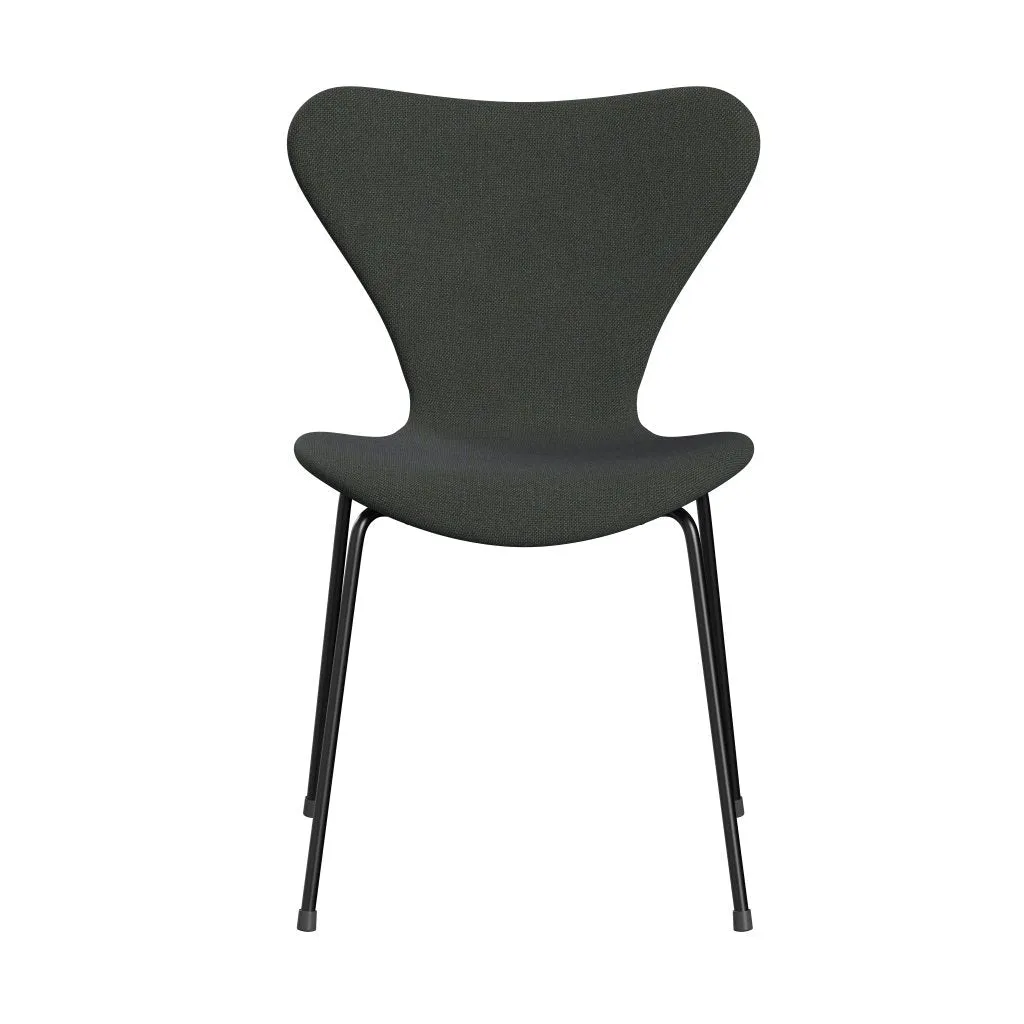 Fritz Hansen Series 7™ Chair Full Upholstery, Black/Sunniva 2 Navy/Olive