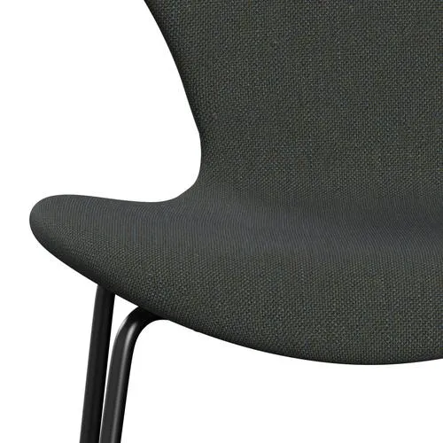 Fritz Hansen Series 7™ Chair Full Upholstery, Black/Sunniva 2 Navy/Olive