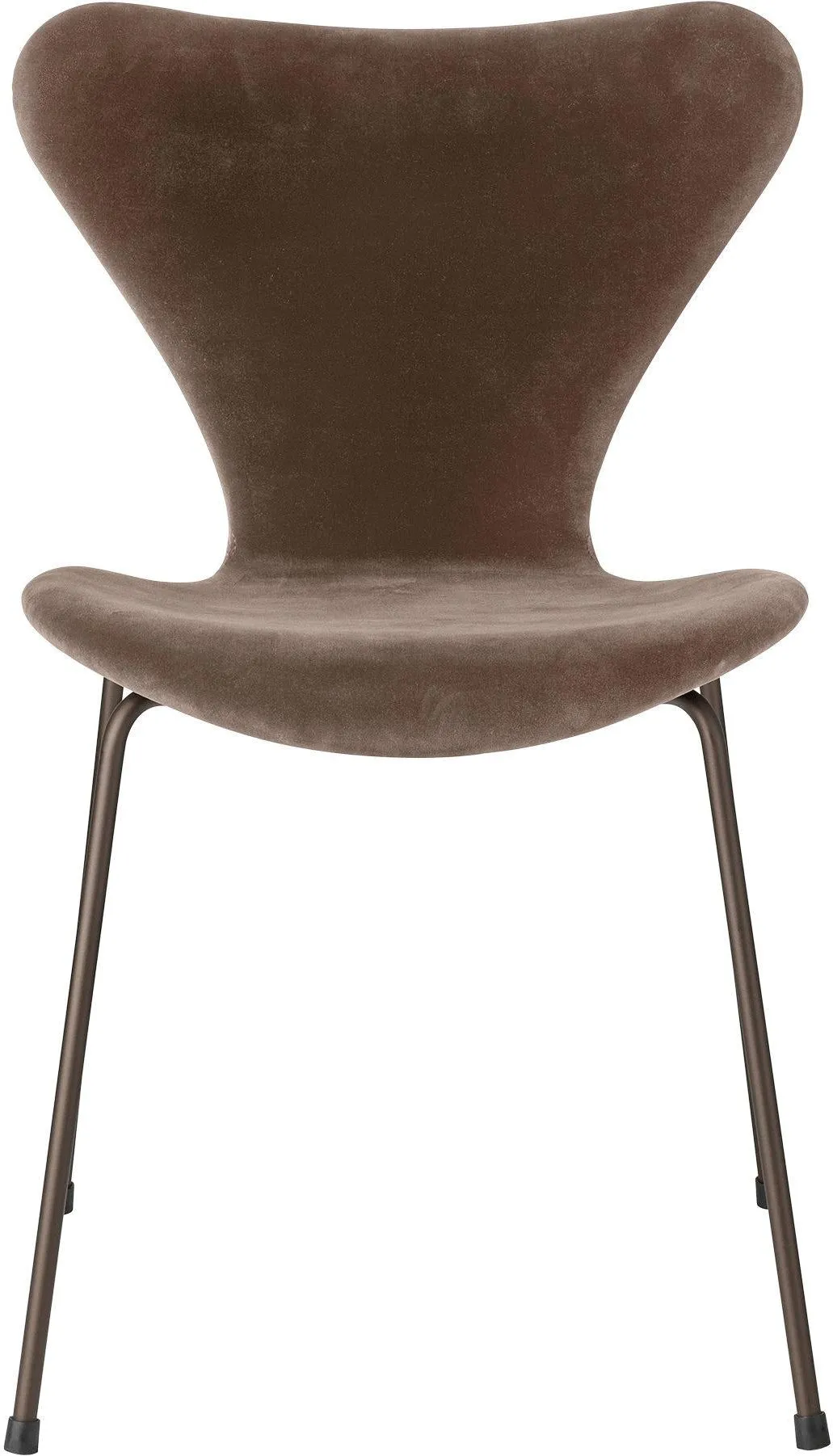 Fritz Hansen Series 7™ Chair Full Upholstery, Brown Bronze/Belfast Velvet Grey Brown