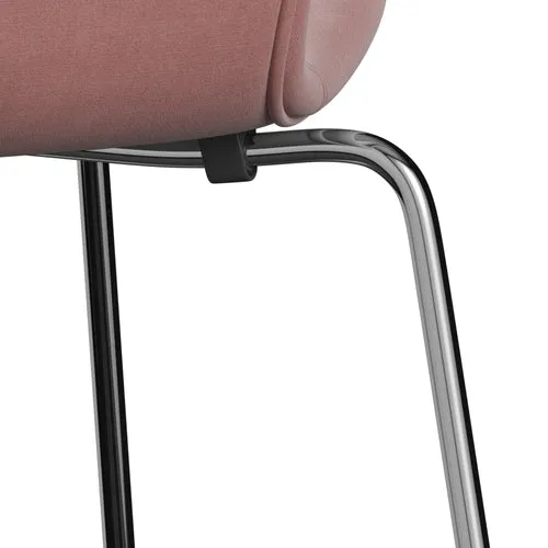 Fritz Hansen Series 7™ Chair Full Upholstery, Chrome/Belfast Velvet Misty Rose