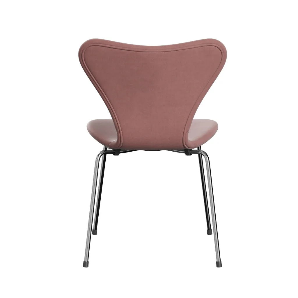Fritz Hansen Series 7™ Chair Full Upholstery, Chrome/Belfast Velvet Misty Rose