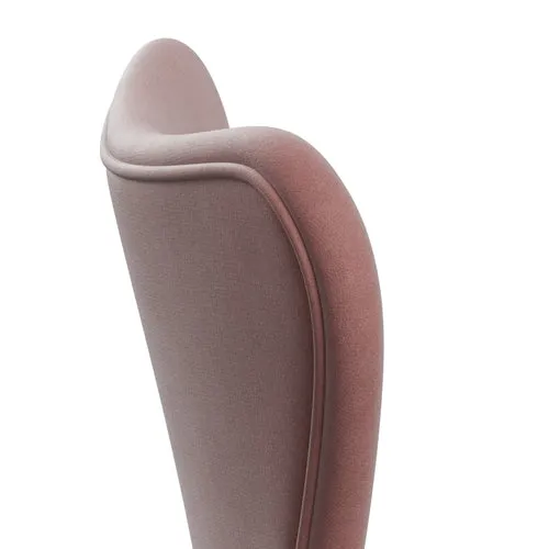 Fritz Hansen Series 7™ Chair Full Upholstery, Chrome/Belfast Velvet Misty Rose