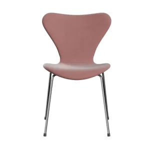 Fritz Hansen Series 7™ Chair Full Upholstery, Chrome/Belfast Velvet Misty Rose