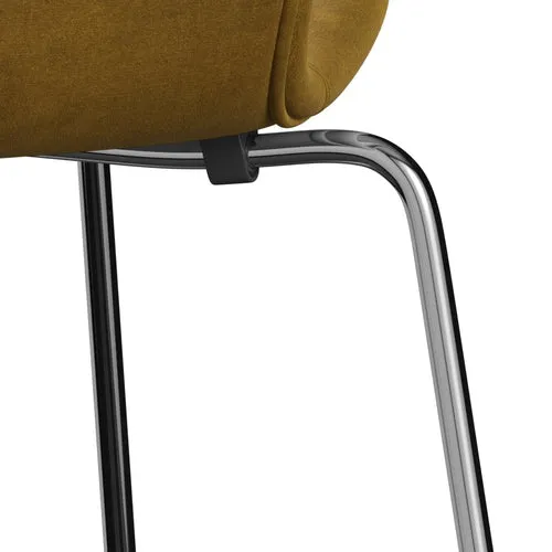 Fritz Hansen Series 7™ Chair Full Upholstery, Chrome/Belfast Velvet Soft Ochre