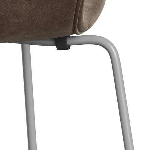 Fritz Hansen Series 7™ Chair Full Upholstery, Nine Grey/Belfast Velvet Grey Brown