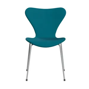 Fritz Hansen Series 7™ Chair Full Upholstery, Nine Grey/Comfort Turquoise (C67002)