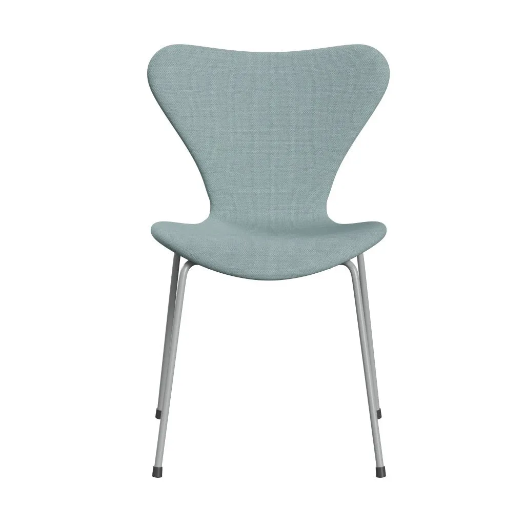 Fritz Hansen Series 7™ Chair Full Upholstery, Nine Grey/Fiord Light Blue/Stone