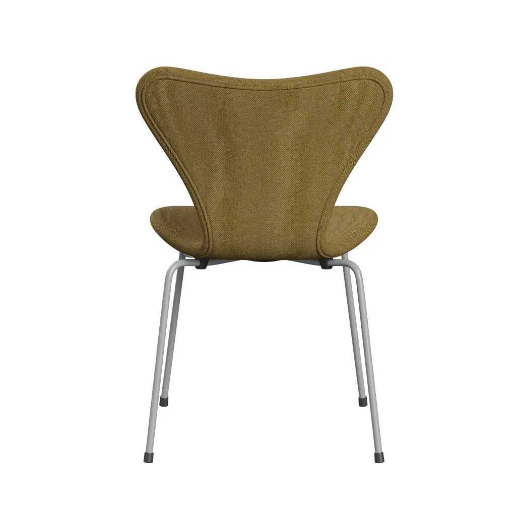 Fritz Hansen Series 7™ Chair Full Upholstery, Nine Grey/Re Wool Golden Yellow/Natural