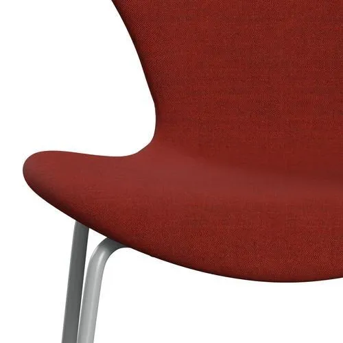 Fritz Hansen Series 7™ Chair Full Upholstery, Nine Grey/Remix Dark Deep Red
