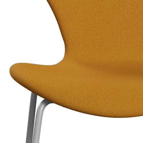 Fritz Hansen Series 7™ Chair Full Upholstery, Nine Grey/Tonus Warm Yellow