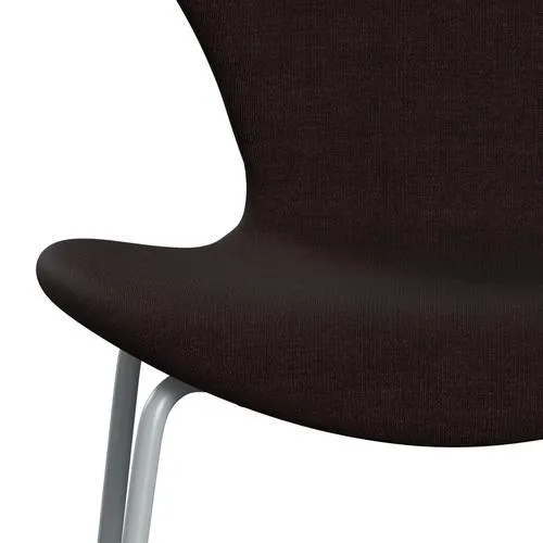 Fritz Hansen Series 7™ Chair Full Upholstery, Silver Grey/Canvas Black Light