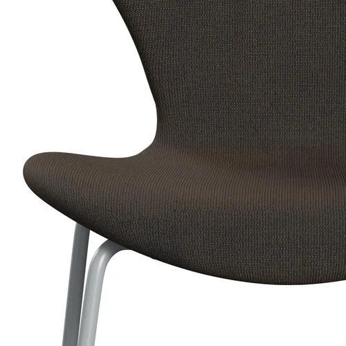 Fritz Hansen Series 7™ Chair Full Upholstery, Silver Grey/Canvas Grey Blue