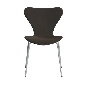 Fritz Hansen Series 7™ Chair Full Upholstery, Silver Grey/Canvas Grey Blue