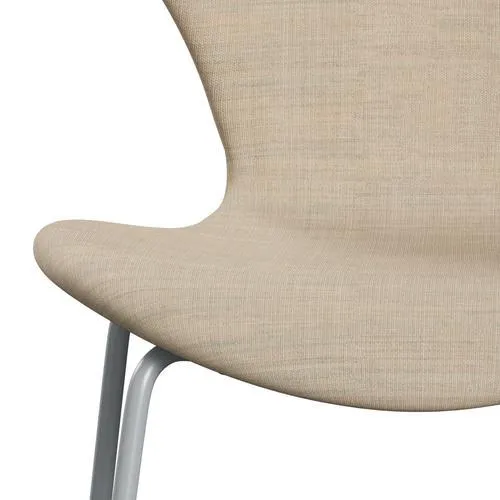 Fritz Hansen Series 7™ Chair Full Upholstery, Silver Grey/Canvas Sand Light