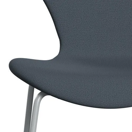 Fritz Hansen Series 7™ Chair Full Upholstery, Silver Grey/Capture Petrol Blue