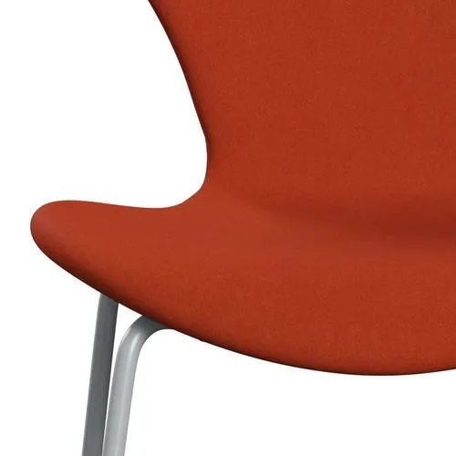 Fritz Hansen Series 7™ Chair Full Upholstery, Silver Grey/Comfort Rust Red (C09055)