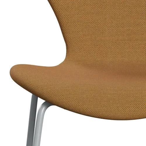 Fritz Hansen Series 7™ Chair Full Upholstery, Silver Grey/Fiord Orange