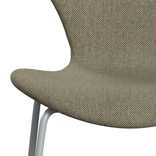 Fritz Hansen Series 7™ Chair Full Upholstery, Silver Grey/Re Wool Light Beige/Natural