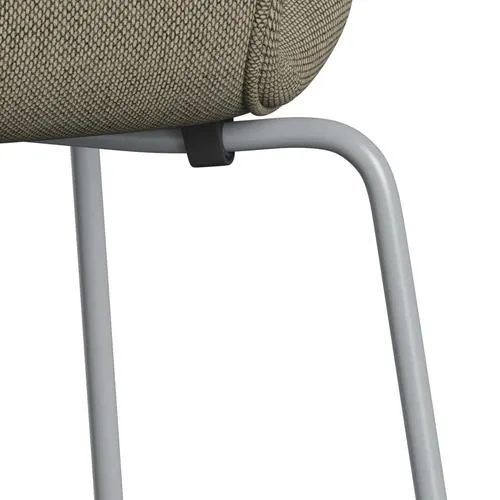 Fritz Hansen Series 7™ Chair Full Upholstery, Silver Grey/Re Wool Light Beige/Natural